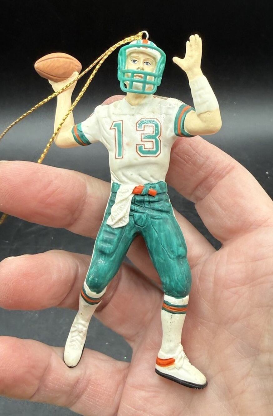 Dan Marino MIAMI DOLPHINS Christmas Ornament NFL Football Figure -LO32